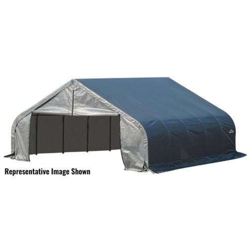 ShelterCoat 22' x 20' Garage w/Peak Roof - Grey