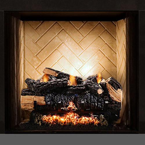 24" Cumberland Charred Gas Log Set w/Manual Valve - LP