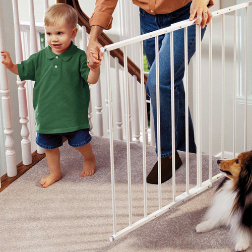 KidCo Safeway Top of Stair Baby Safety Gate - White