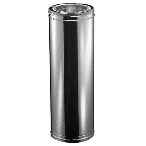 Chimney Pipe / Venting Pipe :: Wood/All-Fuel Piping :: 8 inch :: DuraVent  DVL 8 :: DuraVent 8'' DVL Double-Wall Black Tee with Clean-out Cap - 8855  // 8DVL-T