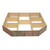 WoodEze Natural Bronze Slate Double Cut 48" x 48" Hearth Pad Riser