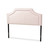 Baxton Studio Avignon Modern and Contemporary Light Pink Velvet Fabric Upholstered Full Size Headboard