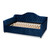 Baxton Studio Perry Modern and Contemporary Royal Blue Velvet Fabric Upholstered and Button Tufted Full Size Daybed