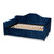 Baxton Studio Perry Modern and Contemporary Royal Blue Velvet Fabric Upholstered and Button Tufted Queen Size Daybed