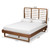 Baxton Studio Lucie Modern and Contemporary Walnut Brown Finished Wood Full Size Platform Bed