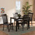 Baxton Studio Erion Modern and Contemporary Dark Brown Finished Wood 5-Piece Dining Set