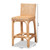Baxton Studio Athena Modern and Contemporary Natural Finished Rattan Counter Stool