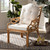 Baxton Studio Sonia Modern and Contemporary Natural Finished Rattan Armchair with White Cushion