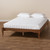 Baxton Studio Marieke Vintage French Inspired Ash Walnut Finished Full Size Wood Bed Frame