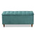 Baxton Studio Kaylee Modern and Contemporary Teal Blue Velvet Fabric Upholstered Button-Tufted Storage Ottoman Bench