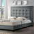 Baxton Studio Hirst Gray Platform Bed- King Size