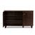 Baxton Studio Winda Modern and Contemporary 3-Door Dark Brown Wooden Entryway Shoes Storage Cabinet