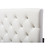 Baxton Studio Viviana Modern and Contemporary White Faux Leather Upholstered Button-tufted Full Size Headboard