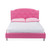 Baxton Studio Canterbury Modern and Contemporary Hot Pink Faux Leather Queen Size Platform Bed