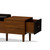 Baxton Studio Merrick Mid-century Retro Modern 1-drawer 2-tone Oak and Dark Brown Wood Entryway Storage Cushioned Bench Shoe Rack Cabinet Organizer