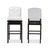 Baxton Studio Ginaro Modern and Contemporary White Faux Leather Button-tufted Upholstered Swivel Bar Stool (Set of 2)
