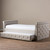 Baxton Studio Swamson Modern and Contemporary Beige Fabric Tufted Twin Size Daybed with Roll-out Trundle Guest Bed