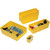 48 Pack-Yellow Stackable Plastic Bins 4x12x4in-High Density-PB300
