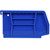 Edsal 4" x 5" x 3" High Density Blue Stackable Plastic Bins - PB8500B