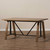 Baxton Studio Nico Rustic Industrial Metal and Distressed Ash Wood Adjustable Height Work Table