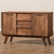 Baxton Studio Sierra Mid-Century Modern Brown Wood 3-Drawer Sideboard