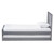 Baxton Studio Sedona Modern Classic Mission Style Grey-Finished Wood Twin Platform Bed with Trundle