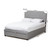 Baxton Studio Aubrianne Modern and Contemporary Grey Fabric Upholstered Queen Storage Bed