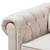 Baxton Studio Alaise Modern Classic Beige Linen Tufted Scroll Arm Chesterfield Chair