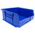 Edsal 11" x 11" x 5" High Density Blue Stackable Plastic Bins - PB8503B - 6 Pack
