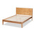Baxton Studio Marana Modern and Rustic Natural Oak and Pine Finished Wood Full Size Platform Bed