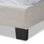 Baxton Studio Vivienne Modern and Contemporary Light Beige Fabric Upholstered Queen Size Bed
