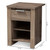 Baxton Studio Laverne Modern and Contemporary Oak Brown Finished 1-Drawer Nightstand
