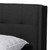 Baxton Studio Lisette Modern and Contemporary Charcoal Grey Fabric Upholstered King Size Bed