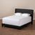 Baxton Studio Lisette Modern and Contemporary Charcoal Grey Fabric Upholstered King Size Bed
