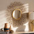 Baxton Studio Apollonia Modern and Contemporary Gold Finished Sunburst Accent Wall Mirror
