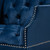 Baxton Studio Silvana Modern and Contemporary Navy Blue Velvet Fabric Upholstered Lounge Chair with Acrylic Legs