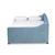 Baxton Studio Freda Transitional and Contemporary Light Blue Velvet Fabric Upholstered and Button Tufted Queen Size Daybed