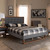 Baxton Studio Emele Modern Transitional Gray Fabric Upholstered and Ash Walnut Brown Finished Wood Full Size Platform Bed