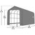 ShelterCoat 15' x 28' Garage With Peak Roof - Gray