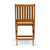 East West Furniture Slatted Patio Dining Chair Set of 2 in Natural Oil Finish - BDKCWNA