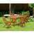 East West Furniture 5 Piece Patio Dining Set in Natural Oil Finish  - BSBS5CWNA