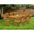 East West Furniture 9 Piece Patio Dining Set in Natural Oil Finish  - DECM9CWNA