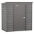 Arrow Select 6' x 4' Steel Storage Shed  -  Charcoal