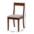 Baxton Studio Carola Mid-Century Modern Warm Grey Fabric and Dark Brown Finished Wood 2-Piece Dining Chair Set