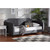 Baxton Studio Kaya Modern and Contemporary Gray Velvet and Wood Full Size Daybed