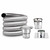 5'' x 25' DIY Chimney Smooth-Wall Liner Kit with Stove Adapter