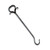 Wrought Iron Fireplace Damper Pull
