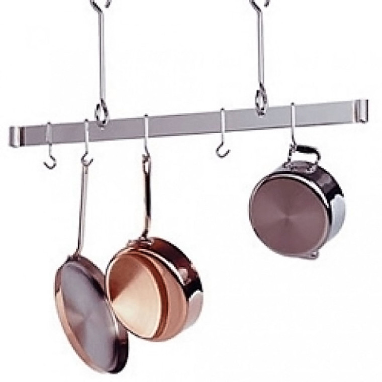 60" Offset Hook Ceiling Bar Rack-Stainless steel