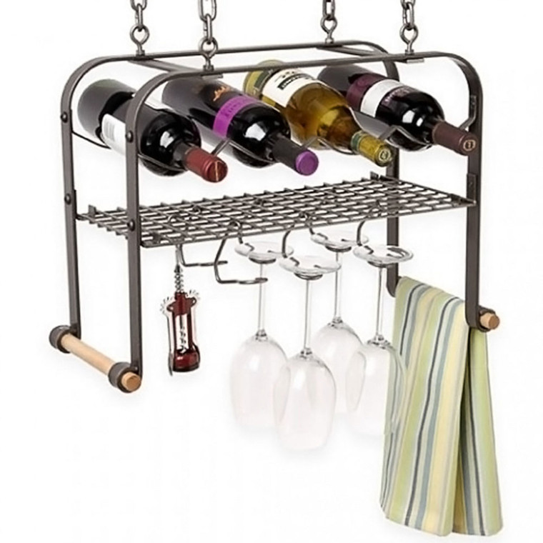 Hanging Wine & Accessories Rack