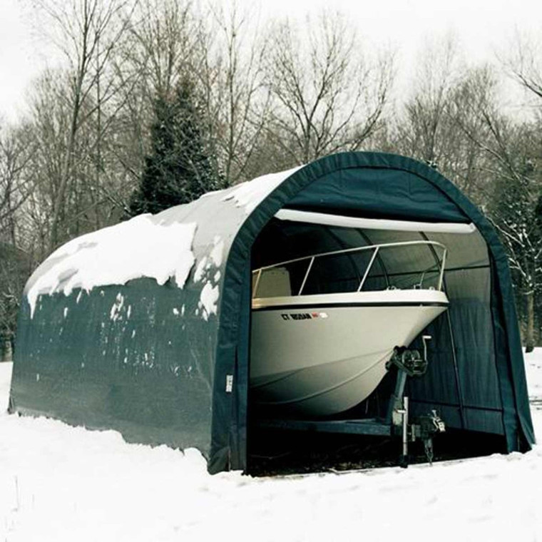 ShelterLogic 12' x 20' x 10' RoundTop Hunter Green Garage